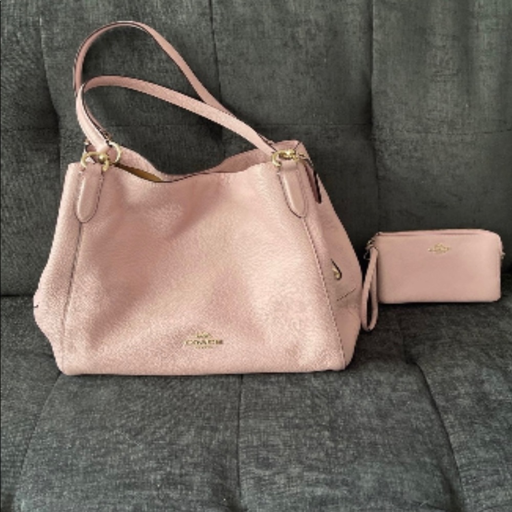 Coach Hallie Shoulder Bag & matching Wristlet